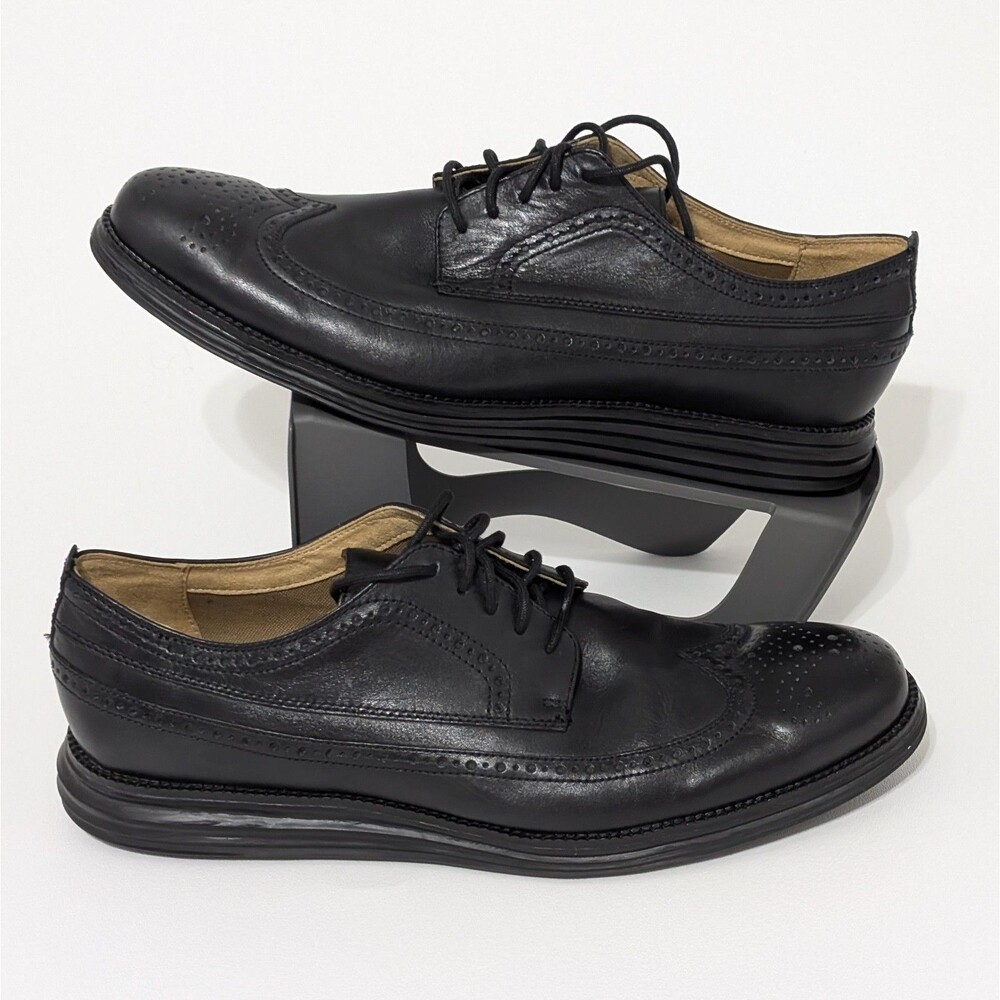 Cole Haan Original Grand C21134 Men's Black Leather Wingtip Ox Shoes Size 13 M